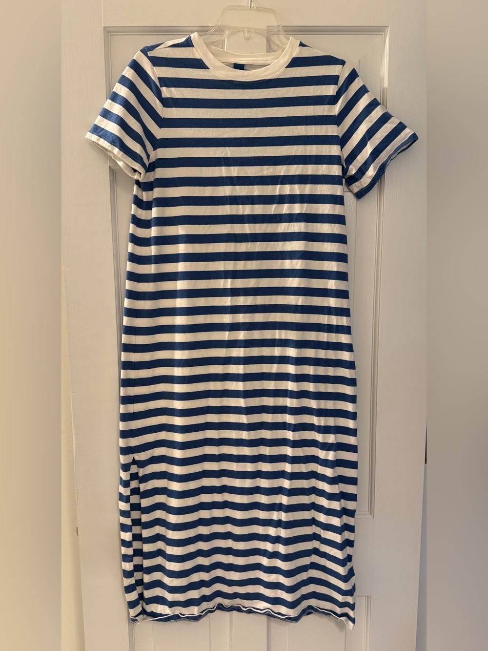 Old Navy Vintage Crewneck Striped Maxi T Shirt Dress